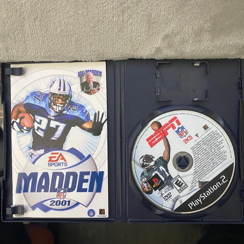 Madden NFL 2001 Sony PlayStation 2 PS2 EA Sport Football Game Eddie George Cover